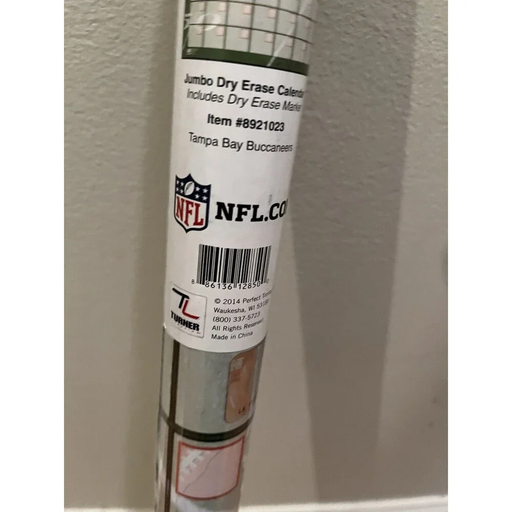 NFL Tampa Bay Buccaneers Jumbo Dry Erase Sports Calendar